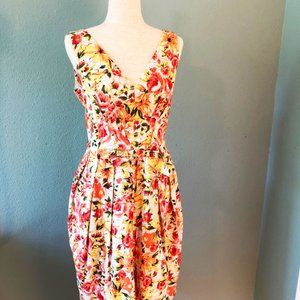 Bell Shaped Floral Dress by Emily and Fin